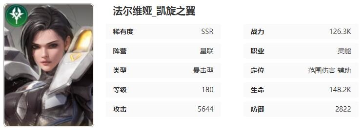 星际52区法尔维娅技能属性怎么样-星际52区法尔维娅技能属性介绍